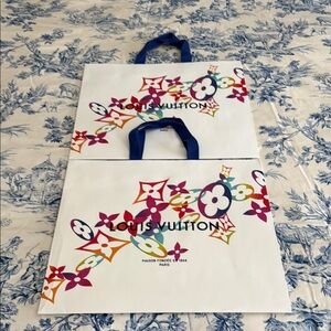 Pair (2) Rare Louis Vuitton Christmas 2020 Shopping Bags